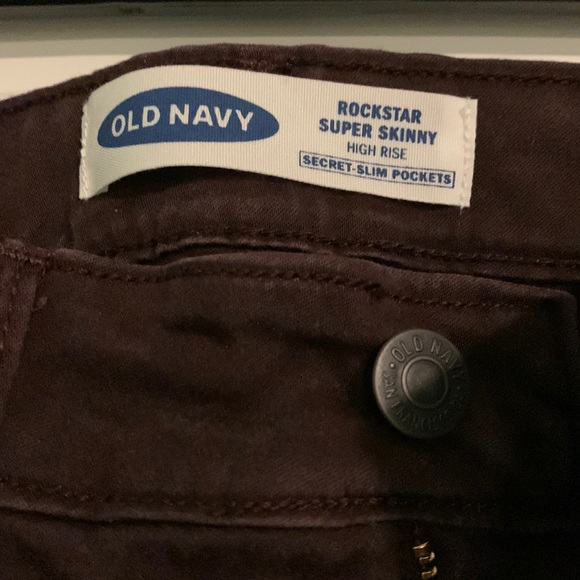 Old navy plum/eggplant colored jeans, size 6 - Picture 2 of 2